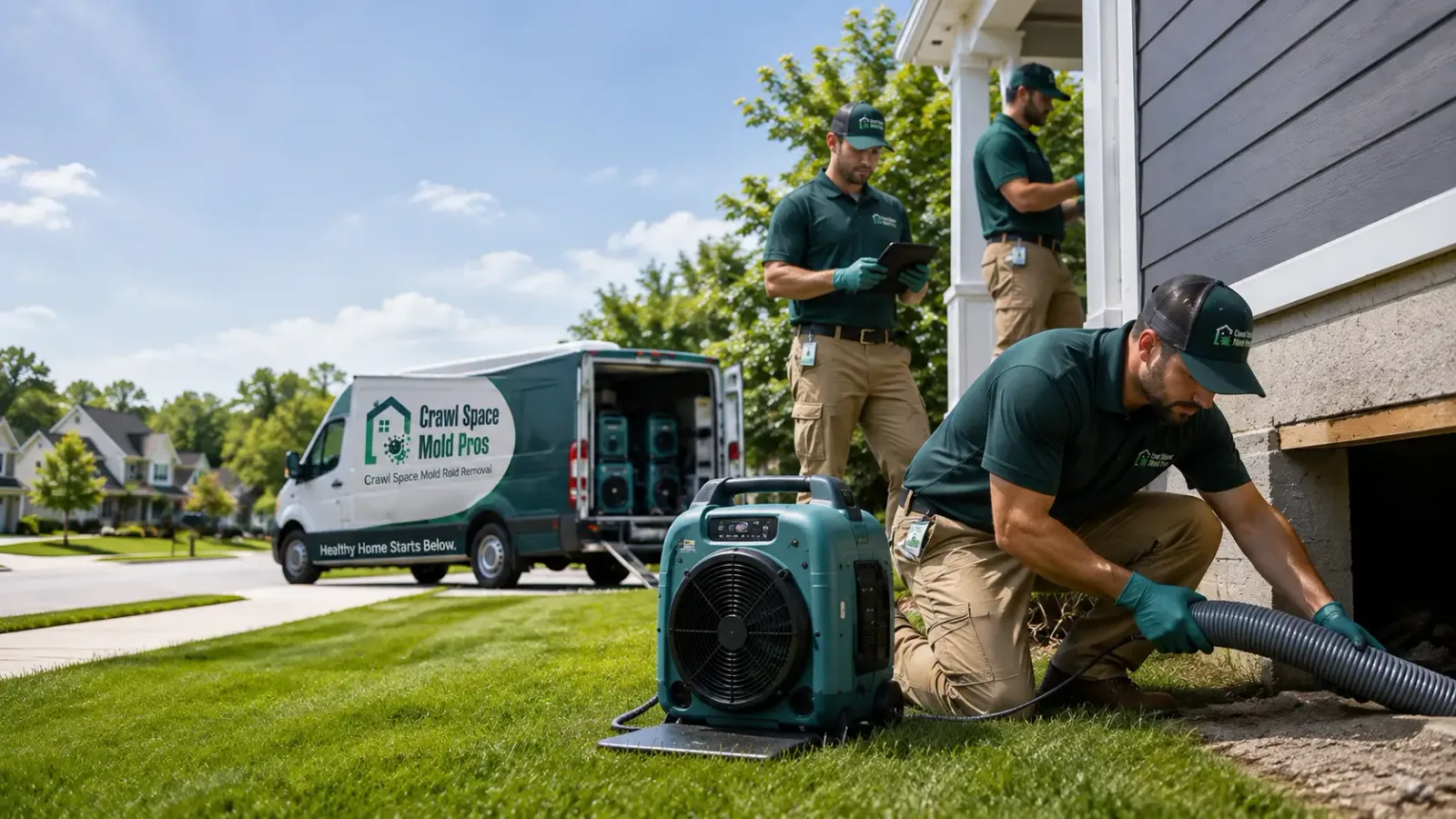 Crawl Space Mold Removal in Barker, NY